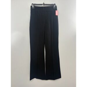Spanx The Perfect Hi-Rise Flare Dress Pants Women Small Black Office Pull On NWT
